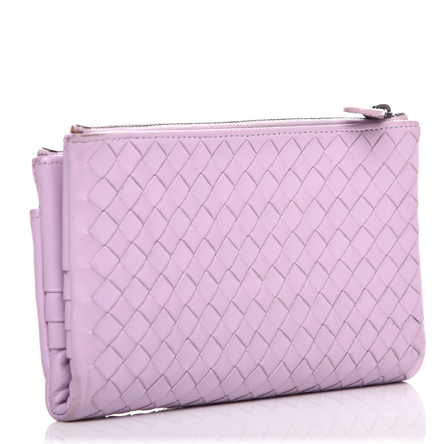 Nappa Intrecciato Fold Over Wallet Parme