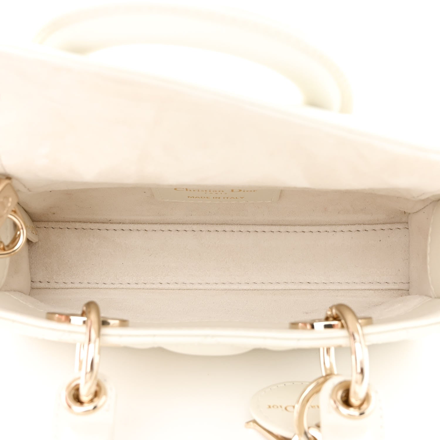 Christian Dior Lambskin Cannage Micro Lady D-Joy Latte 5 of 10