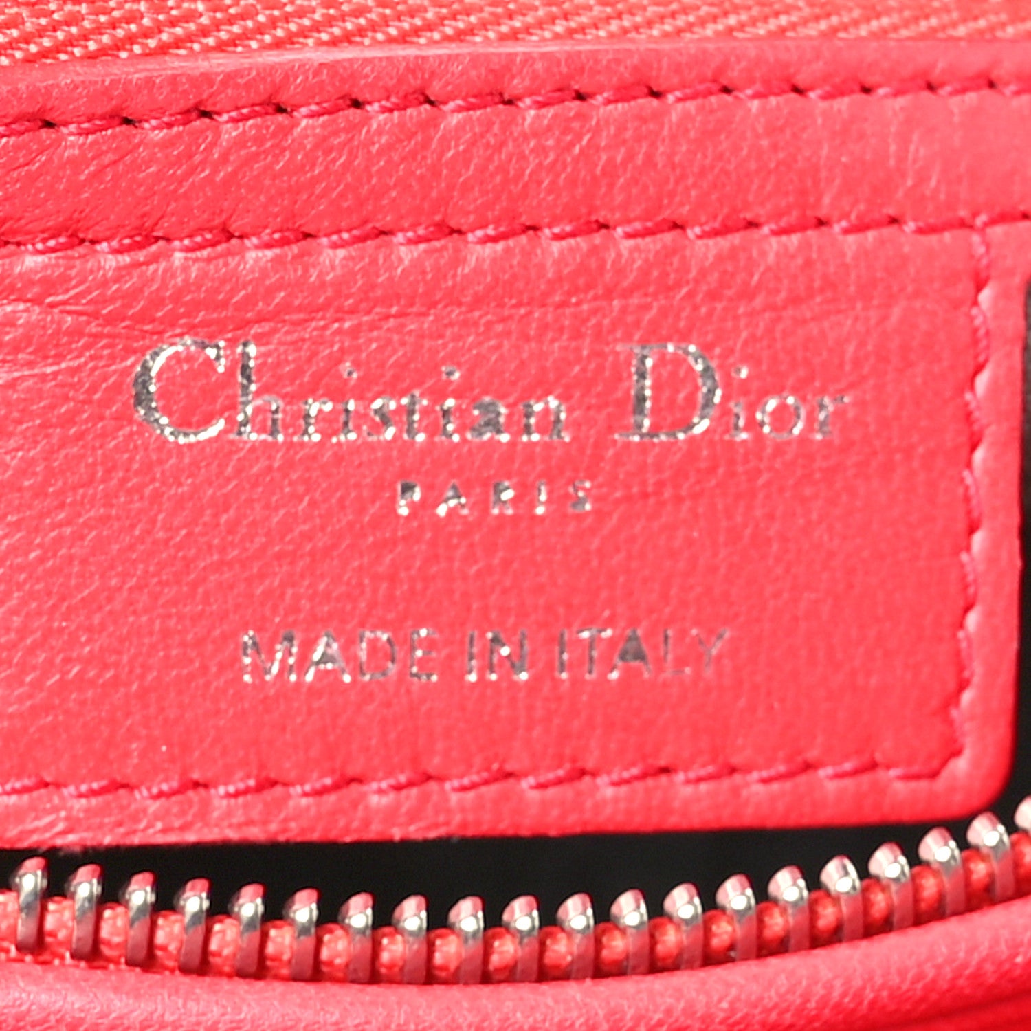 Christian Dior Lambskin Cannage Medium Lady Dior Red 6 of 12