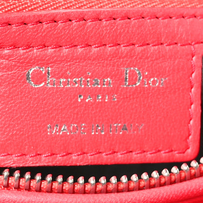 Christian Dior Lambskin Cannage Medium Lady Dior Red 6 of 12