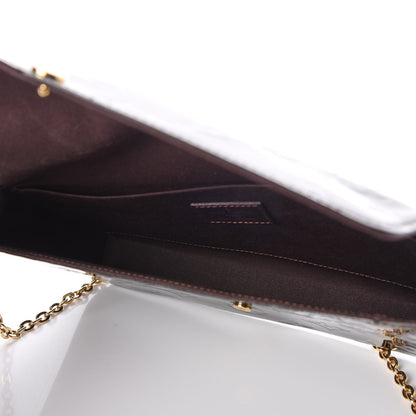 Louis Vuitton Vernis Pochette Felicie Chain Wallet Amarante 6 of 9