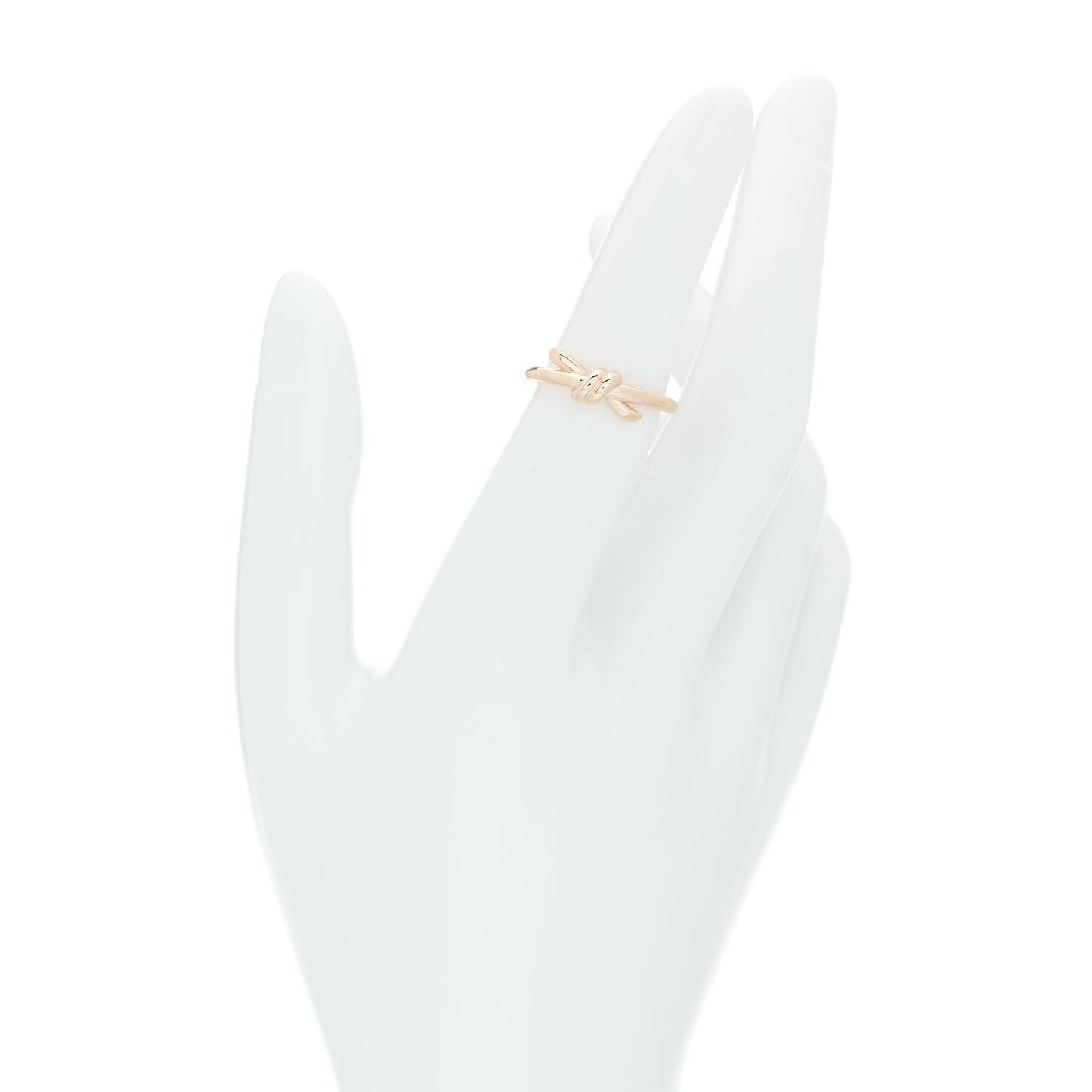 18K Rose Gold Knot Ring 50 5.5