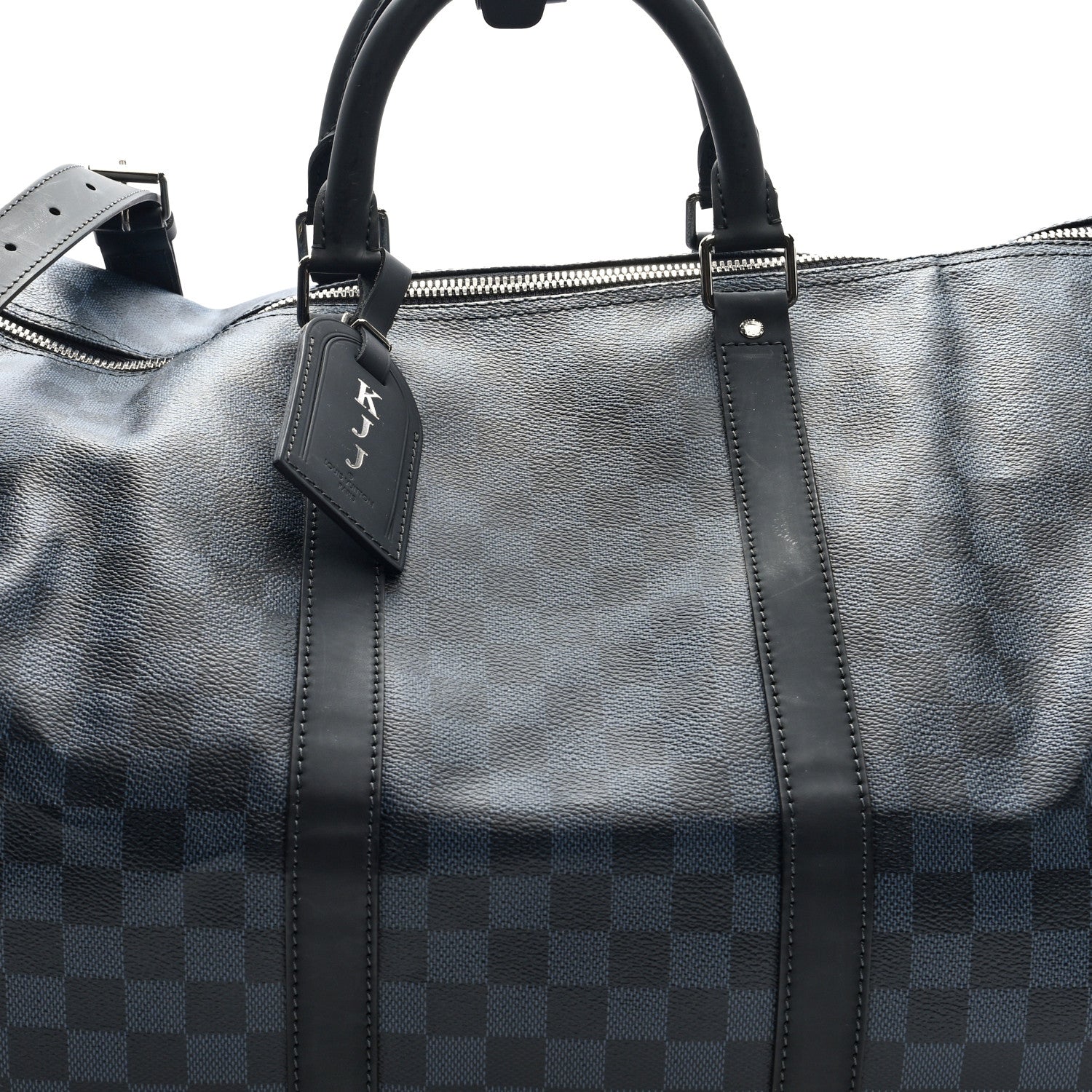 Louis Vuitton Damier Cobalt Keepall Bandouliere 55 8 of 10