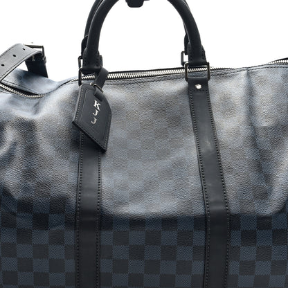 Louis Vuitton Damier Cobalt Keepall Bandouliere 55 8 of 10
