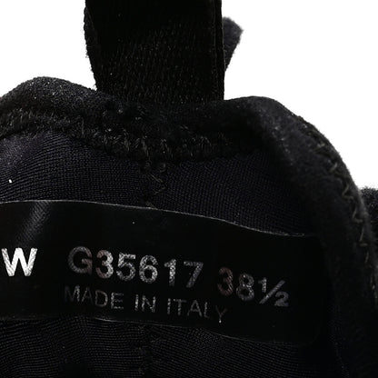 Chanel Velvet Calfskin Mixed Fibers CC Sneakers 38.5 Black 7 of 8