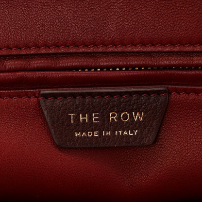 The Row Polished Saddle Calfskin Large Devon Bag Burgundy 6 of 9