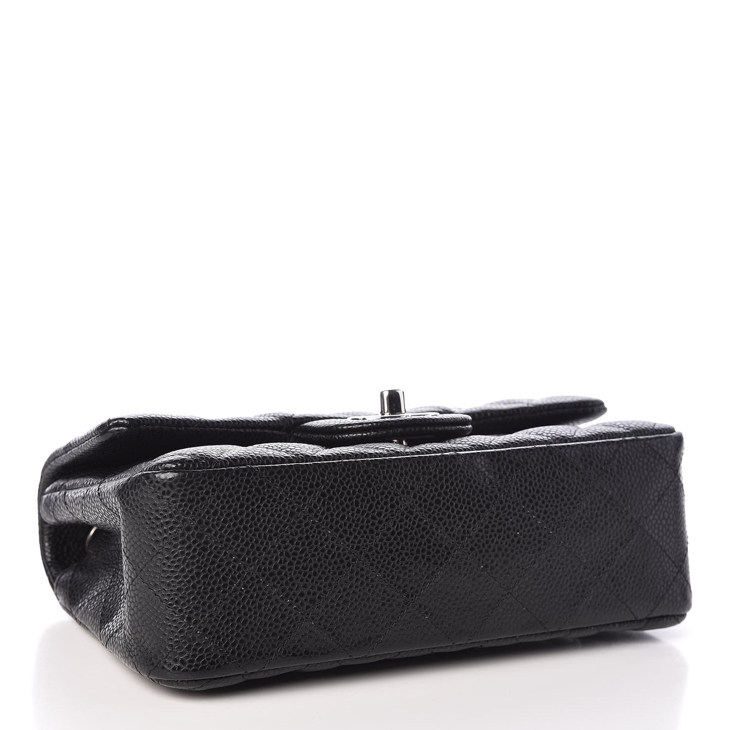 Caviar Quilted Mini Rectangular Flap Black