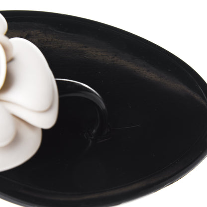 Chanel Jelly Camellia Thong Sandals 40 Black Ivory 10 of 10
