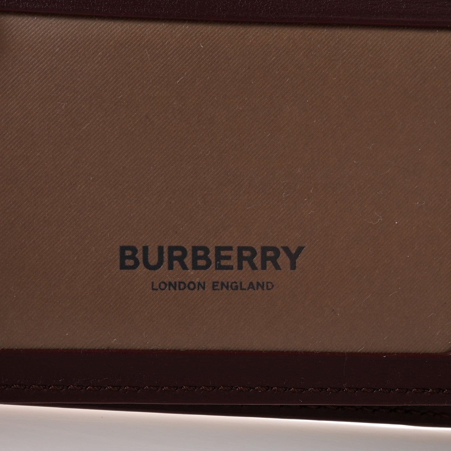 Burberry Calfskin Logo Ronan Bi-Fold Wallet Oxblood 6 of 6