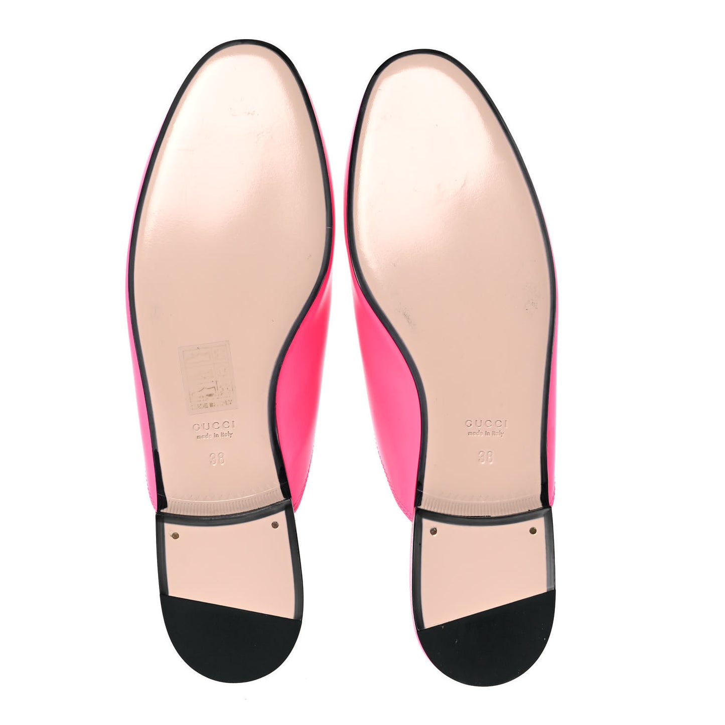 Calfskin Womens Princetown Slippers 38 Fuxia Fluo