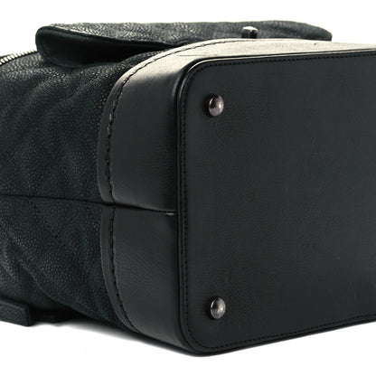 Chanel Iridescent Grained Calfskin Quilted Globe Trotter Vanity Case Black 11 of 12