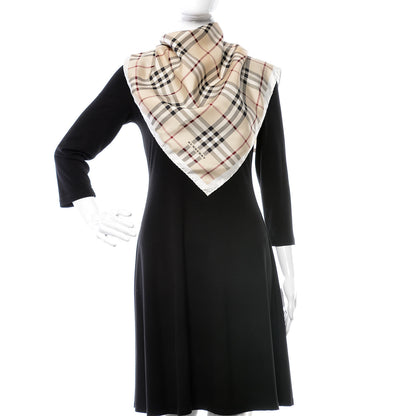 Burberry Silk House Check Scarf White 2 of 4