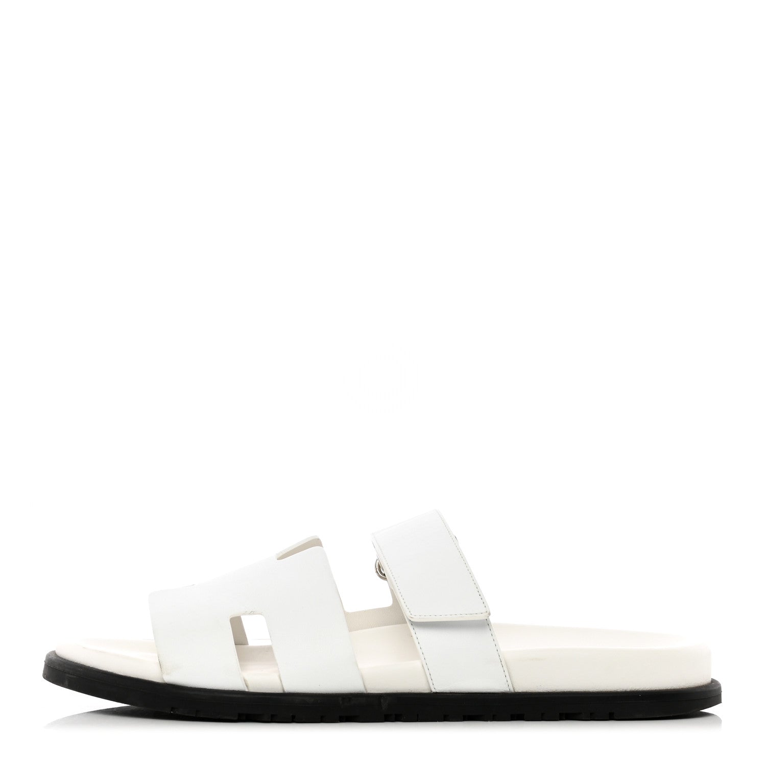 Hermes Calfskin Mens Chypre Sandals 45 White 1 of 24