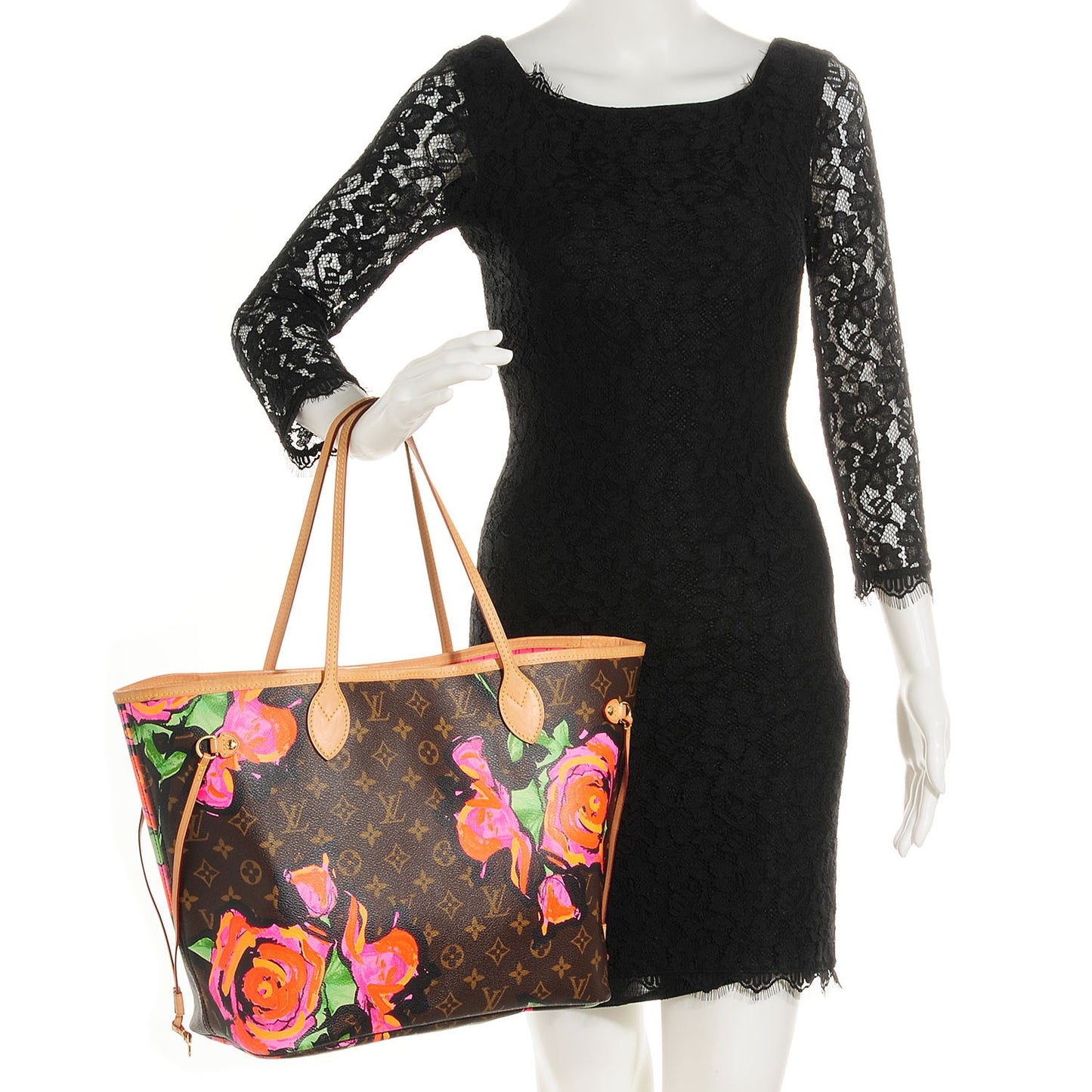 Monogram Roses Neverfull MM