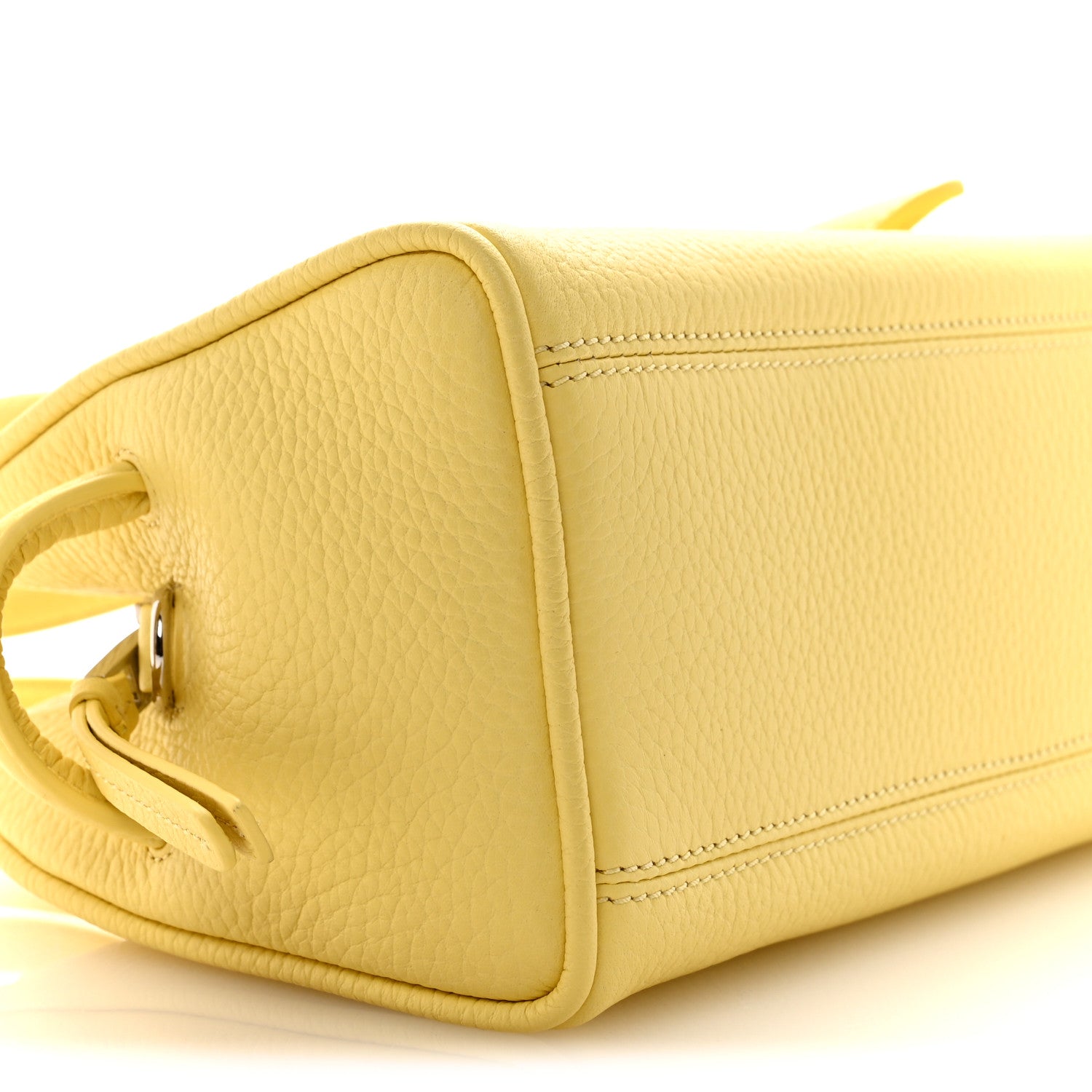 Jacquemus Grained Calfskin Le Petit Turismo Light Yellow 1817807