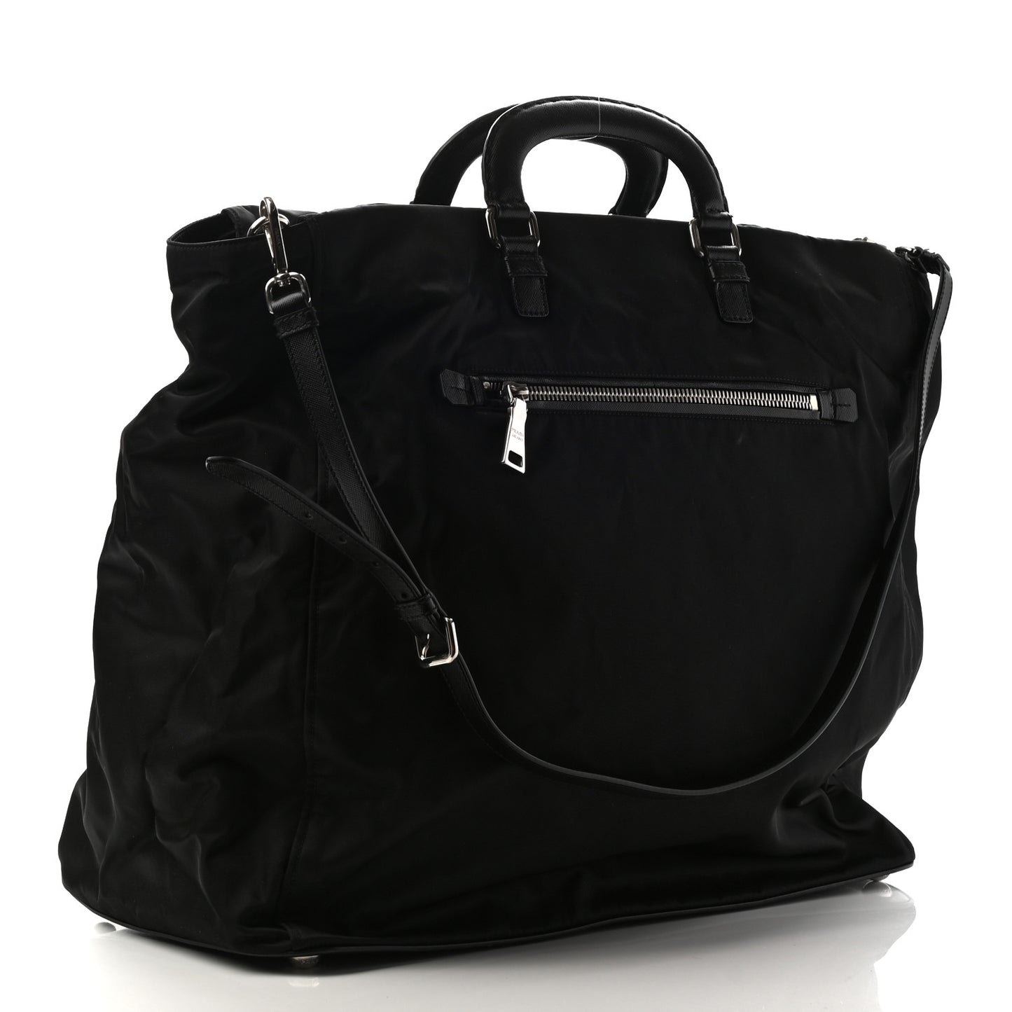 Tessuto Nylon Saffiano Weekender Black