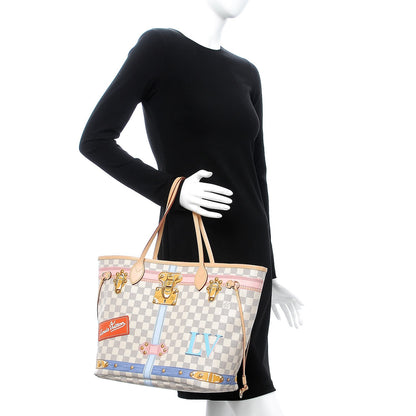 Louis Vuitton Damier Azur Summer Trunks Neo Neverfull MM 2 of 10