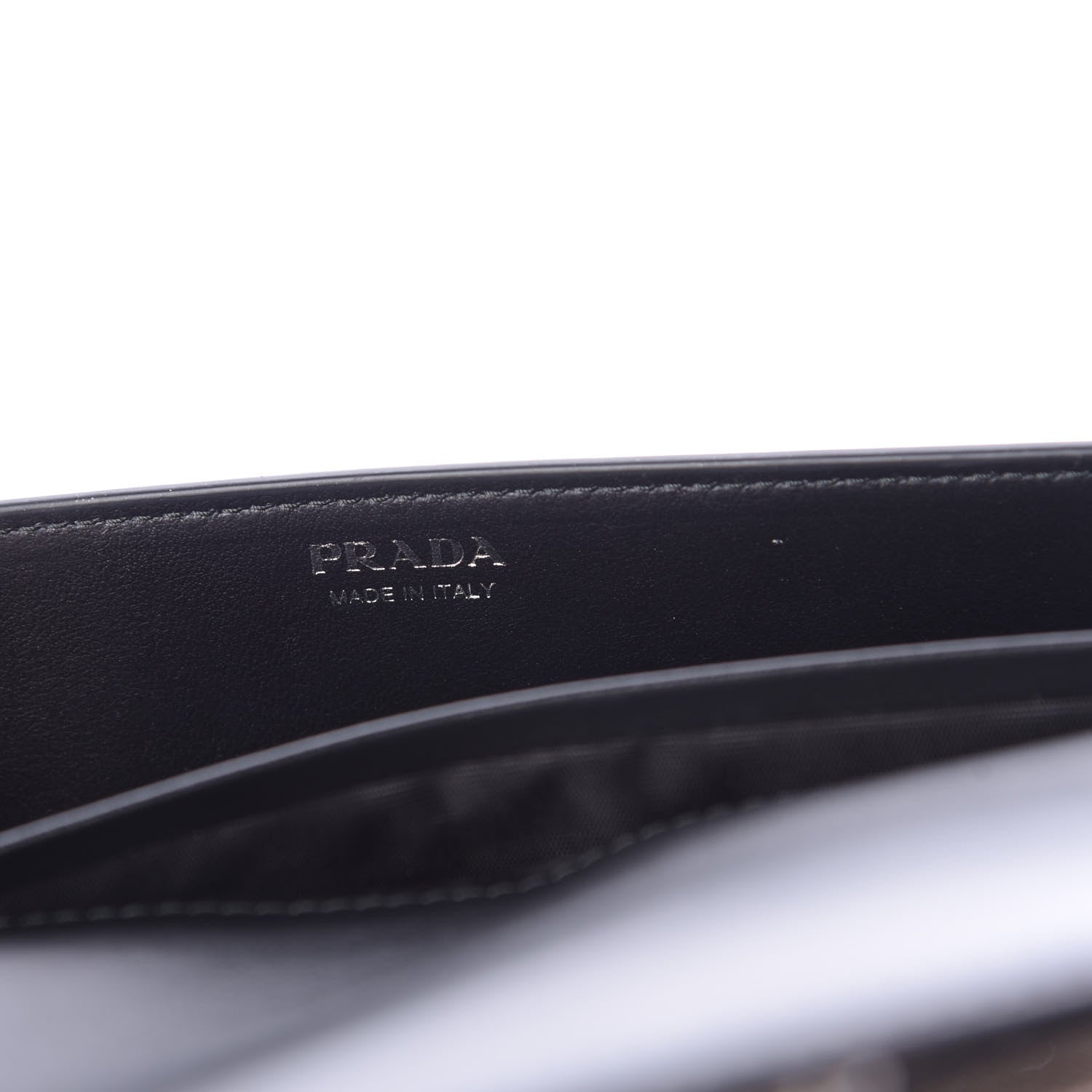 Prada Metallic Vitello Saffiano Cahier Mini Bag Ferro Black 6 of 10