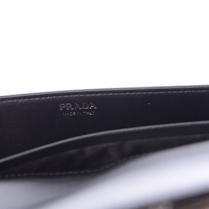 Prada Metallic Vitello Saffiano Cahier Mini Bag Ferro Black 6 of 10