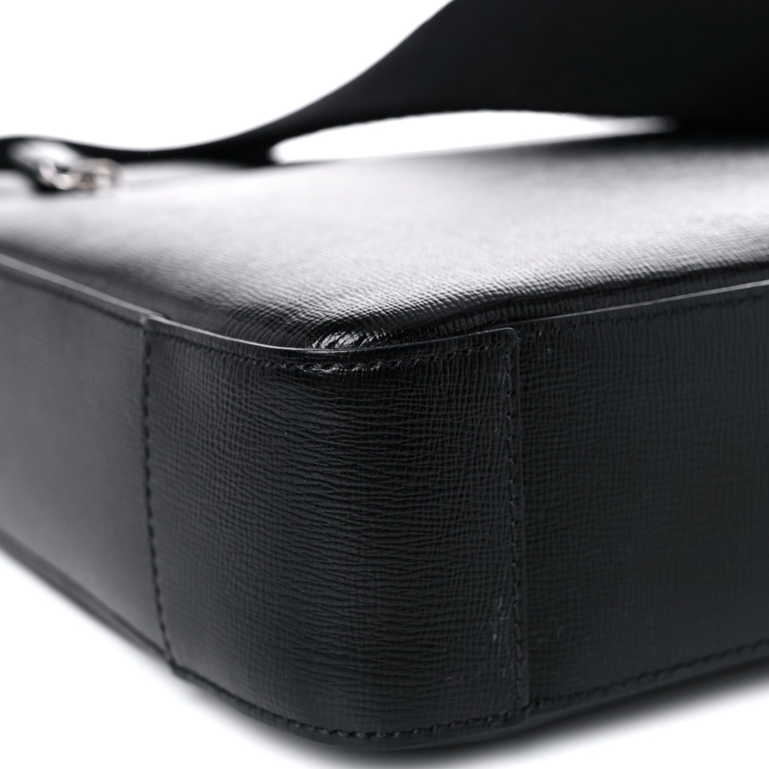 Burberry Grainy Calfskin Messenger Bag Black 11 of 12