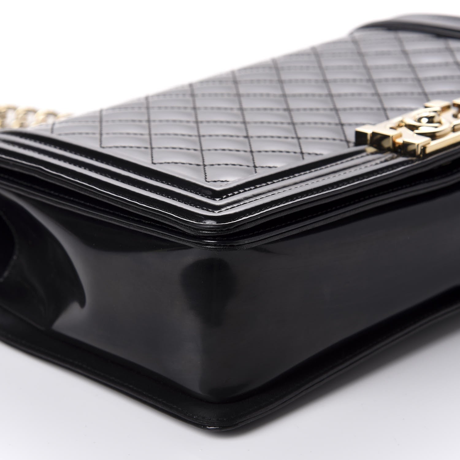 Chanel Iridescent Glazed Calfskin Quilted New Medium Boy Flap Black 6 of 11