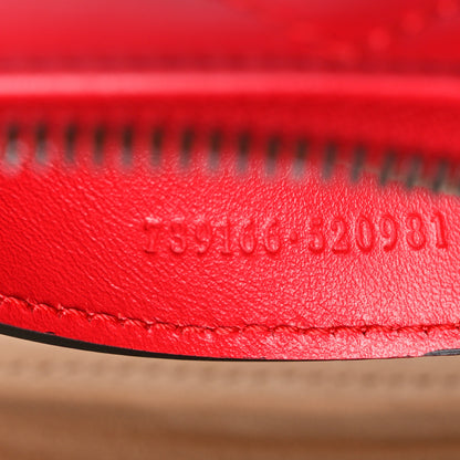 Gucci Calfskin Matelasse Chevron GG Marmont Sling Shoulder Bag Rosso 8 of 11