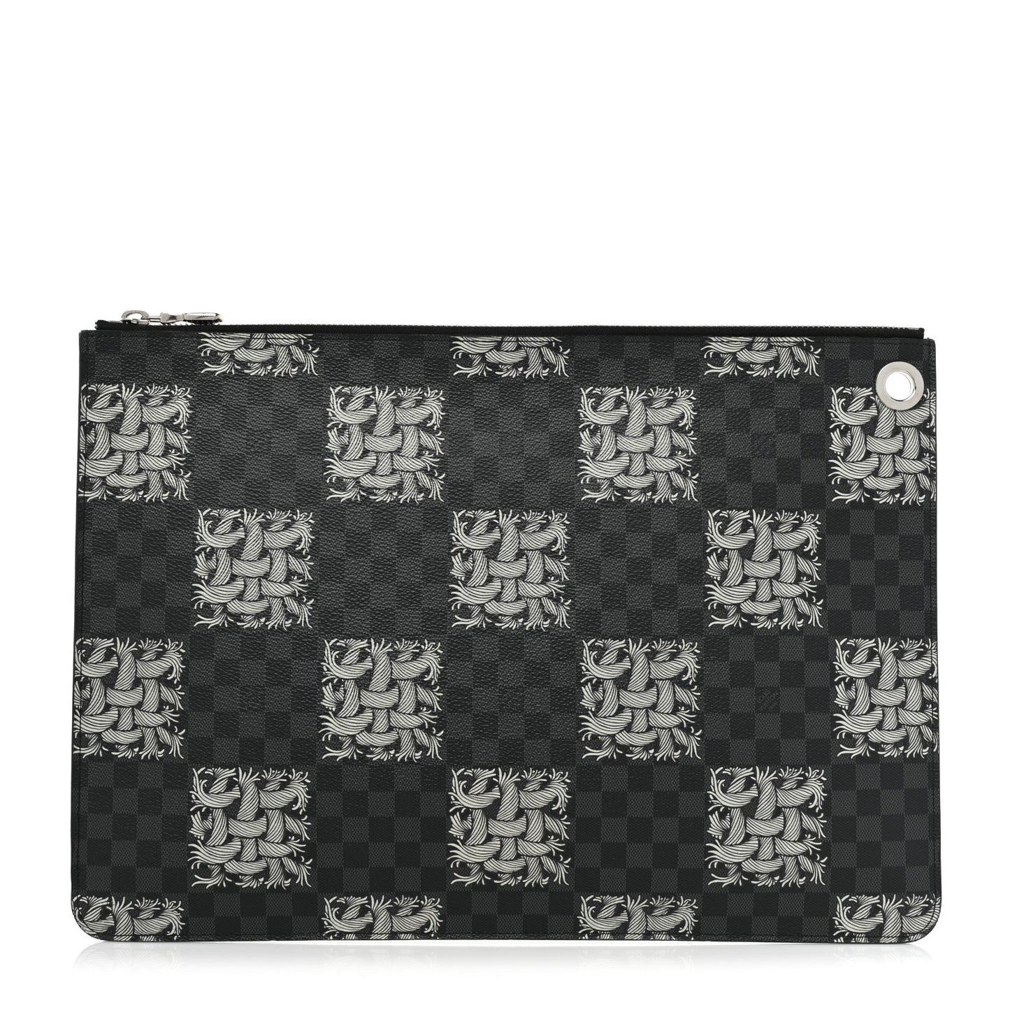 Damier Graphite Rope Pochette Joules GM White