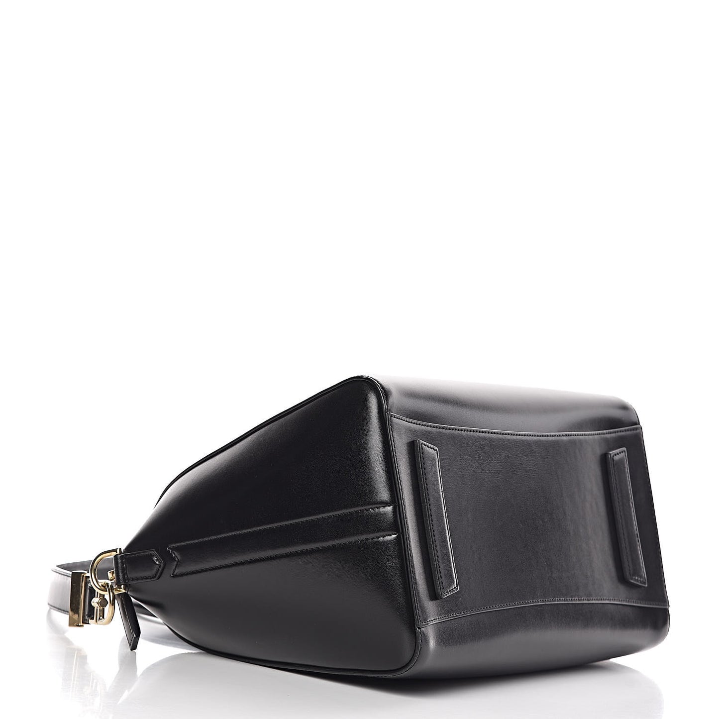 Shiny Lord Calfskin Medium Antigona Black