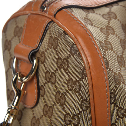 Gucci Monogram Vintage Web Medium Boston Tobacco 16 of 17