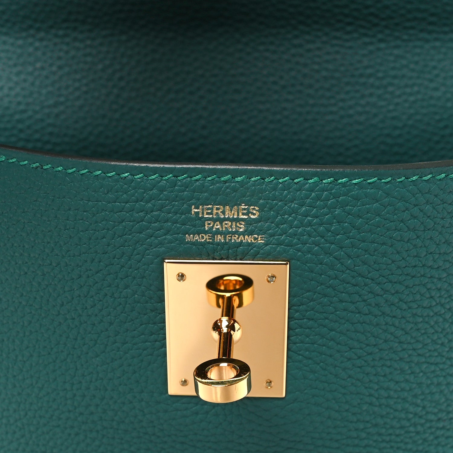 Hermes Togo Kelly Retourne 32 Malachite 6 of 11