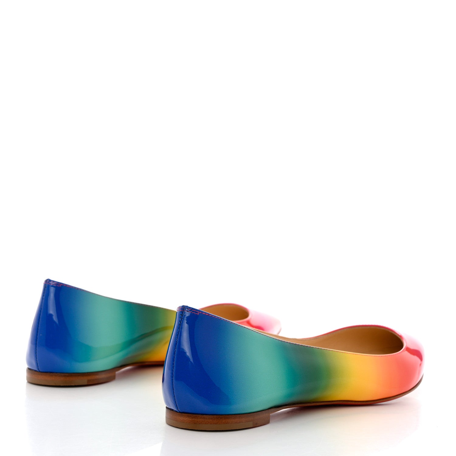 Christian Louboutin Patent Rainbow Ballalla Flats 39 Multicolor 4 of 11