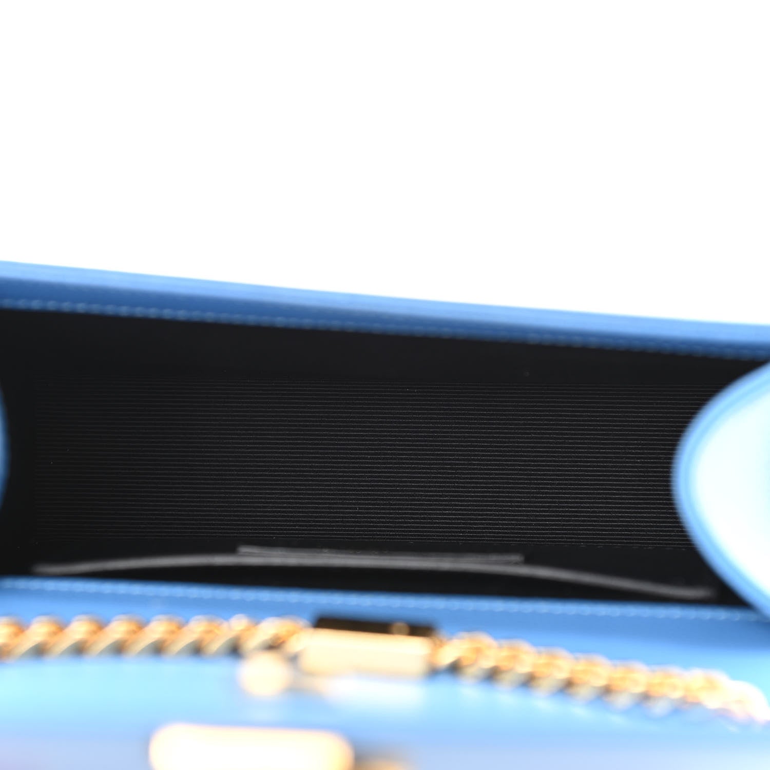 Saint Laurent Grain De Poudre Small Classic Monogram Kate Satchel Blue Clair 5 of 11