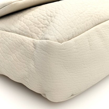 Saint Laurent Grained Lambskin Large Calypso Blanc Vintage 8 of 9