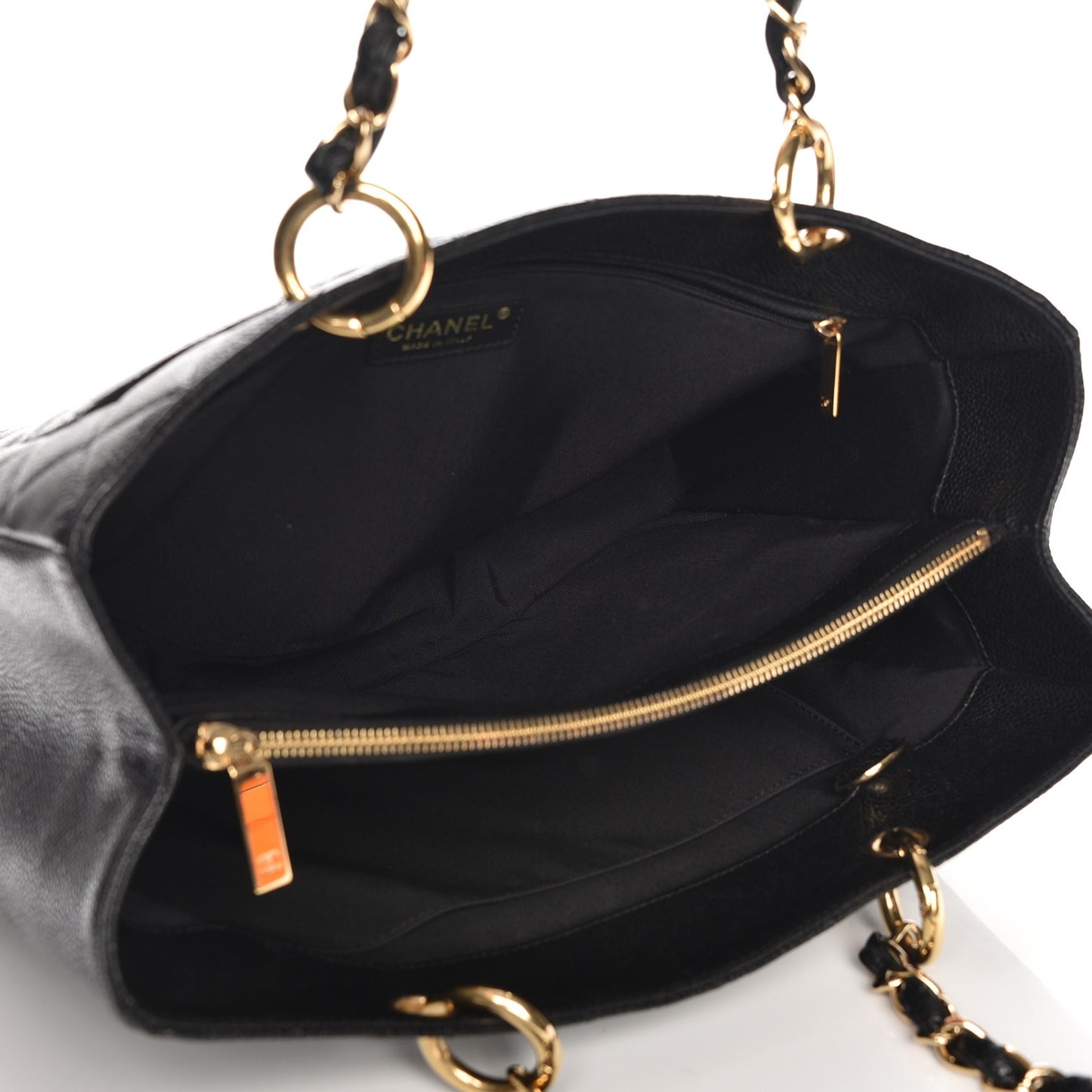 Caviar Quilted Grand Shopping Tote GST Black