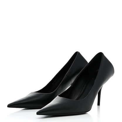 Balenciaga Nappa Square Knife 80mm Pumps 37.5 Black 3 of 8