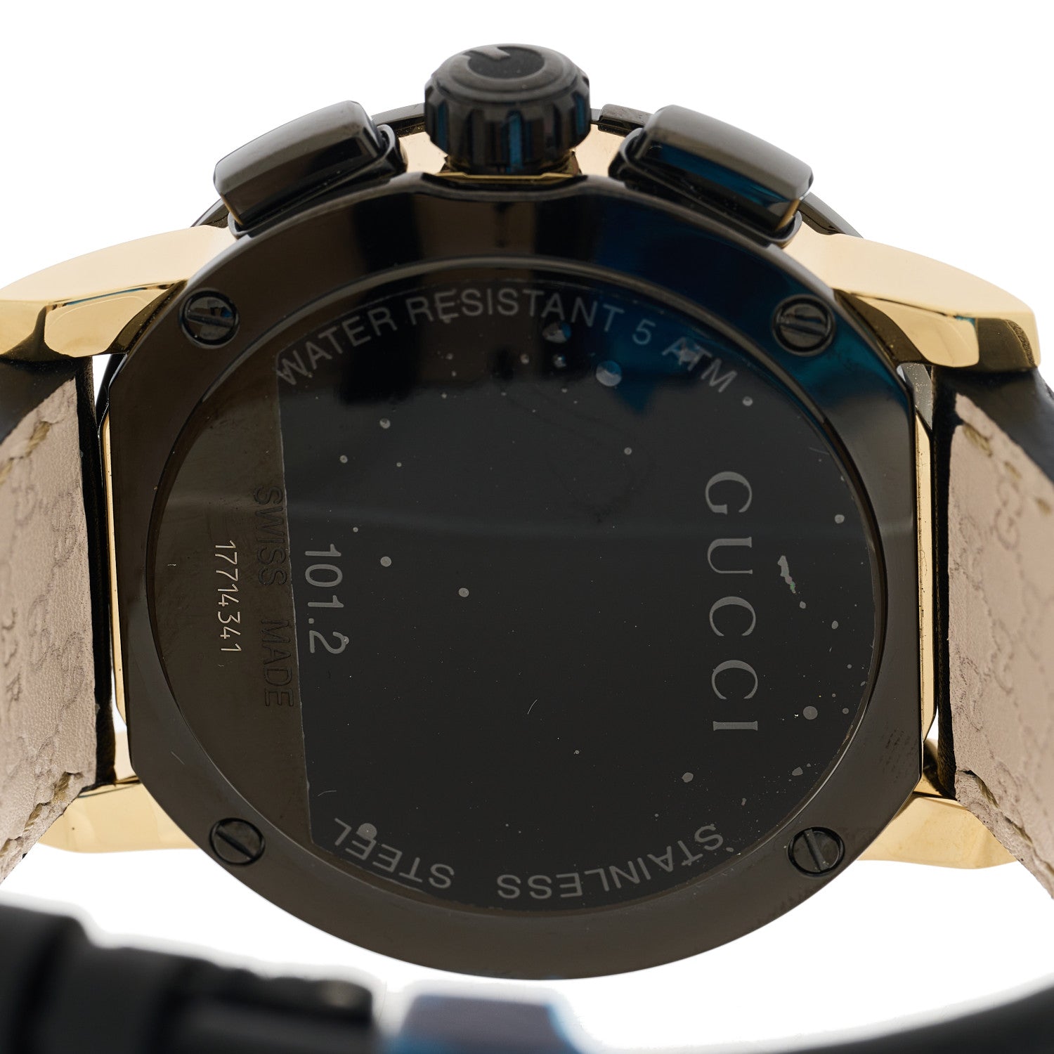 Gucci PVD Stainless Steel Calfskin 44mm G-Chrono Quartz Watch Black 4 of 5