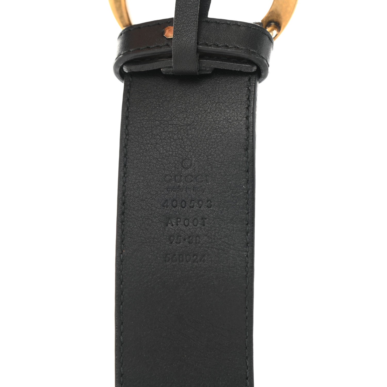 Gucci Calfskin Double G 40mm Belt 95 38 Black 3 of 10