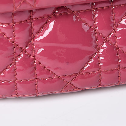 Christian Dior Patent Cannage New Lock Flap Pink 10 of 11