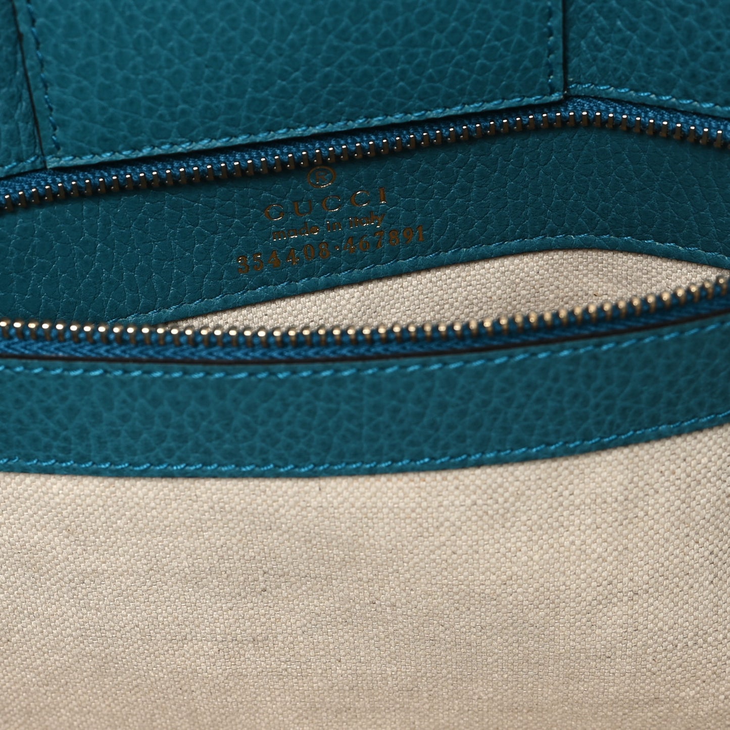 Dollar Calfskin Small Swing Tote Classic Marine Deep Cobalt