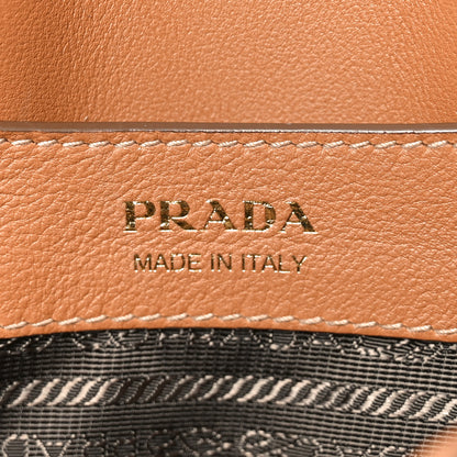 Prada Calfskin Medium Shoulder Bag Caramel 6 of 9