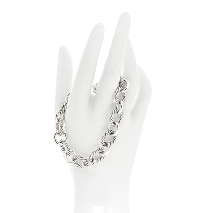David Yurman Sterling Silver 10mm Medium Oval Link Bracelet 2 of 5