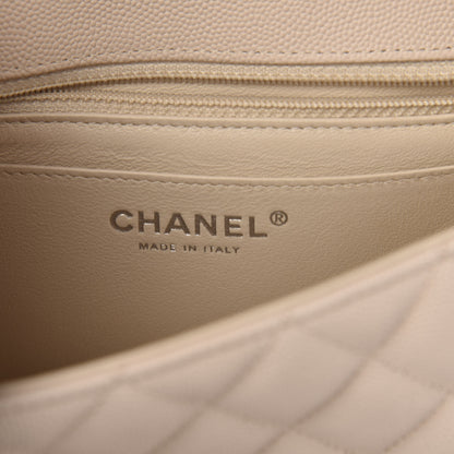 Chanel Caviar Quilted Mini Rectangular Flap Light Beige 6 of 11