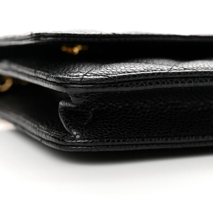 Chanel Caviar Quilted Wallet on Chain WOC Black 10 of 14