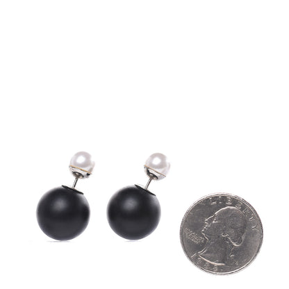 Christian Dior Mise En Dior Tribal Earrings Matte Black Pearl 2 of 5