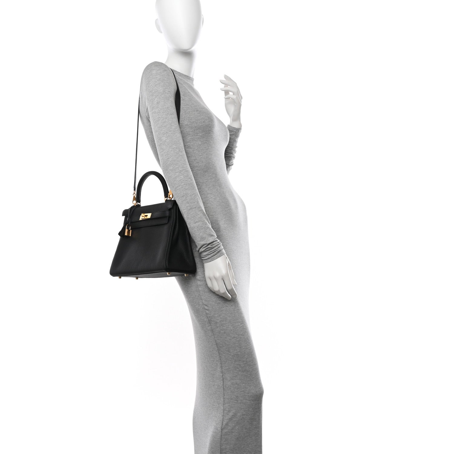 Hermes Togo Kelly Retourne 28 Black 2 of 10