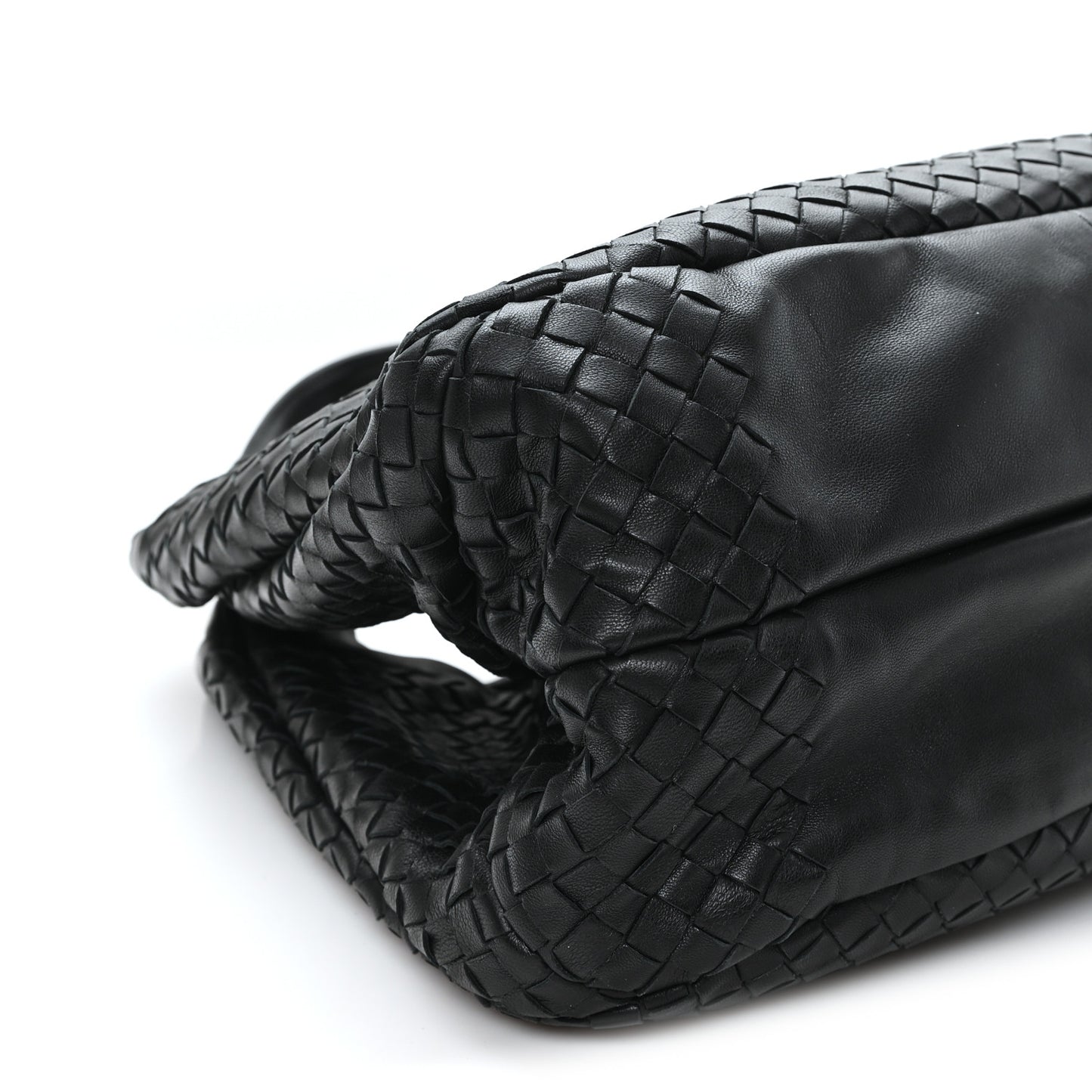 Nappa Intrecciato Medium Campana Black