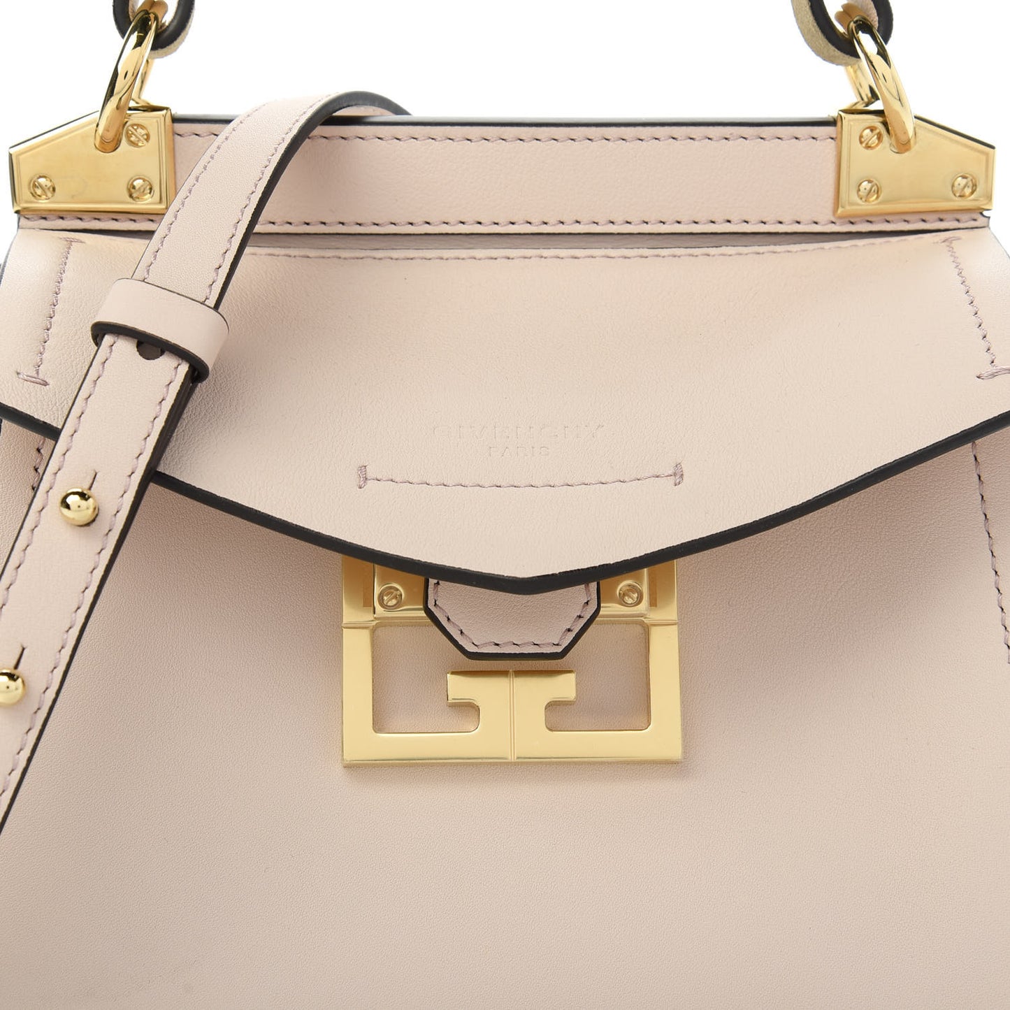 Calfskin Mini Mystic Shoulder Bag Pale Pink