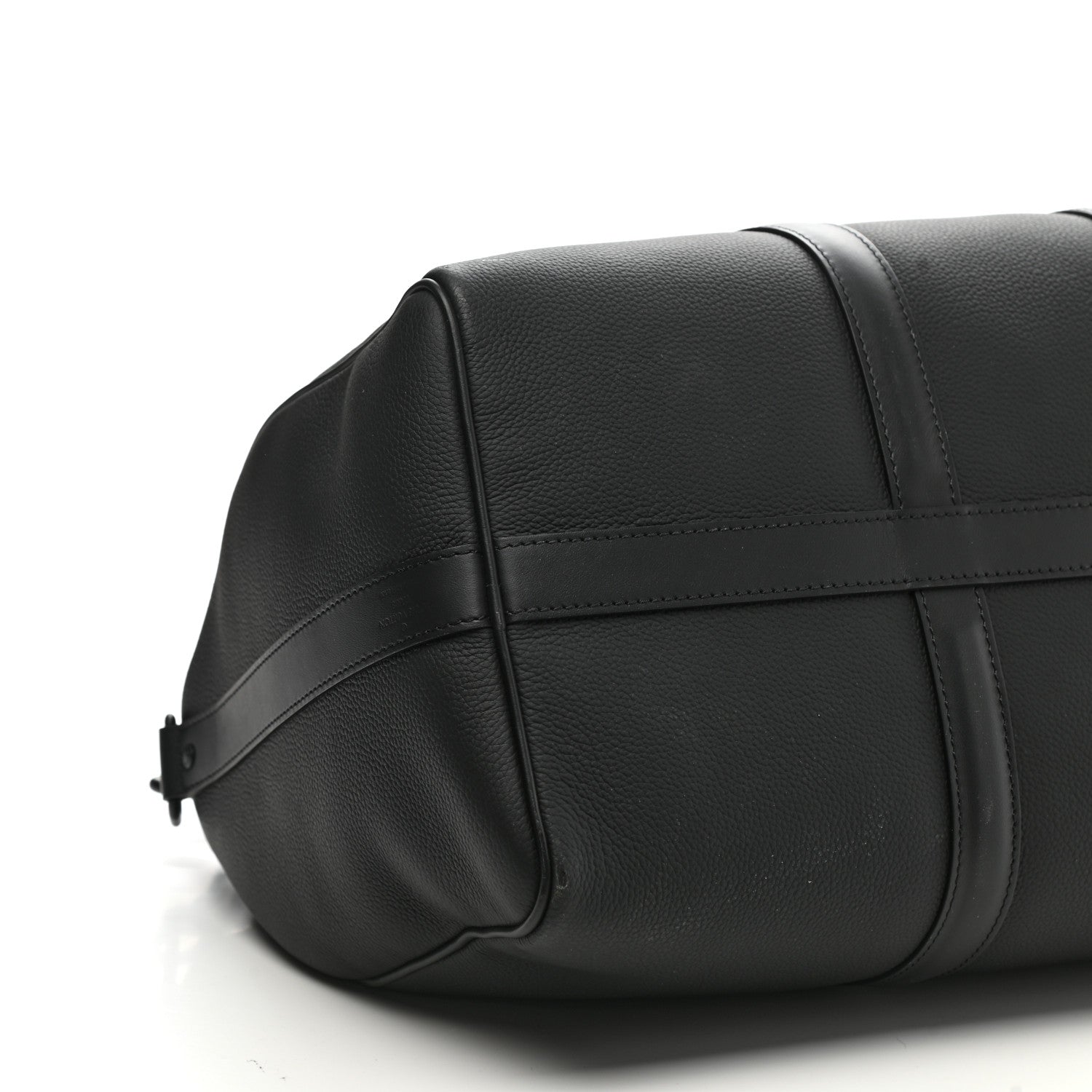 Louis Vuitton Grained Calfskin Aerogram Keepall Bandouliere 40 Black 7 of 10
