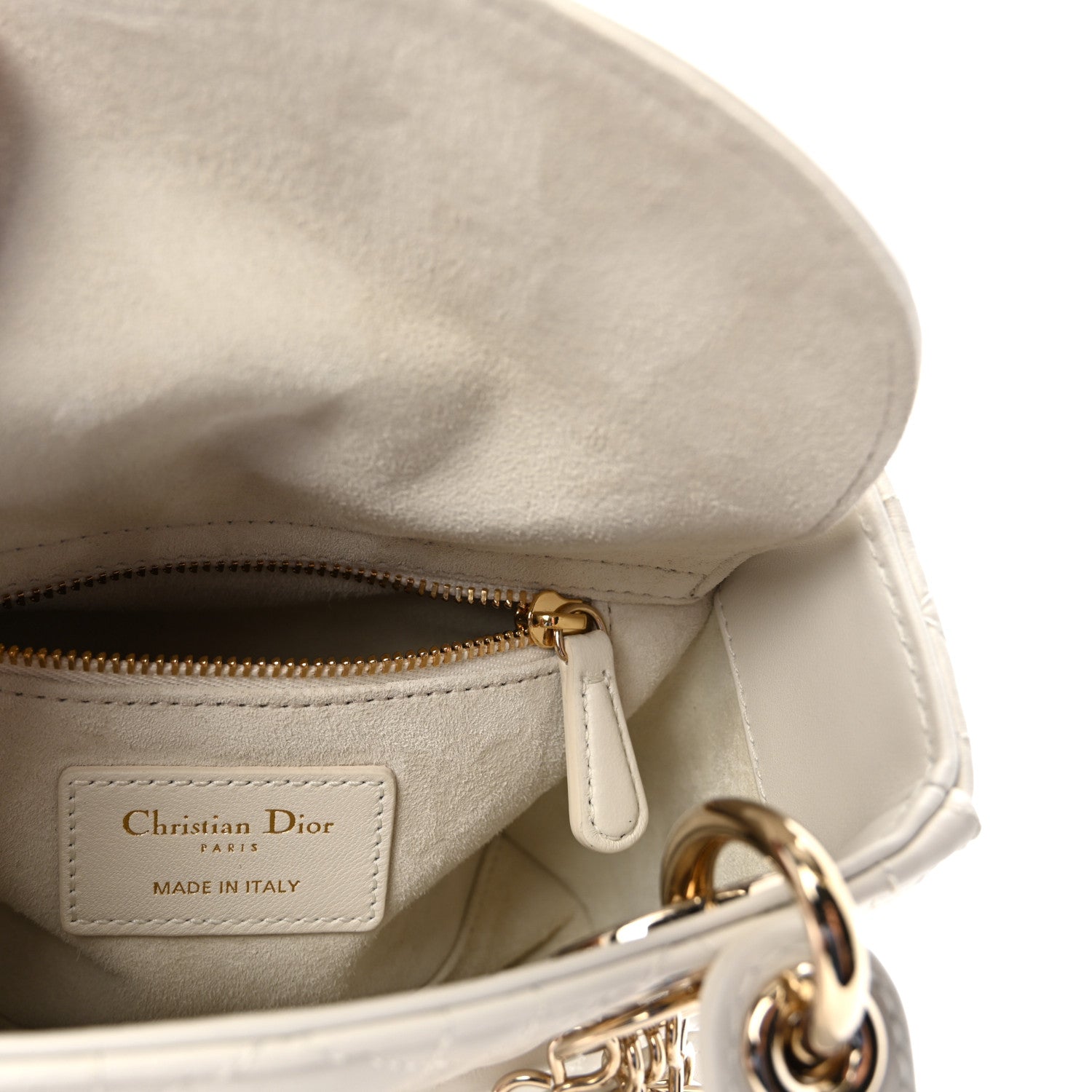 Christian Dior Lambskin Cannage Mini Lady Dior Latte 1918893