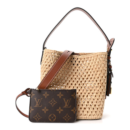 Louis Vuitton Raffia All In BB Brown 3 of 11
